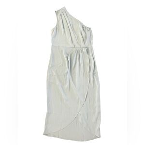 Elegant One-Shoulder baby blue Dress Size  M